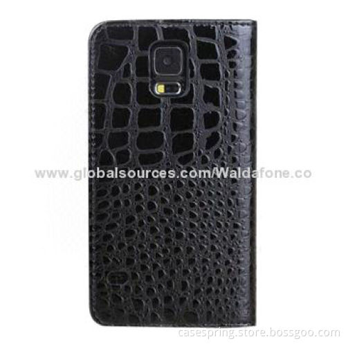 Crocodile Leather Case for Samsung Galaxy S5, Various Colors and Printing Ways Available